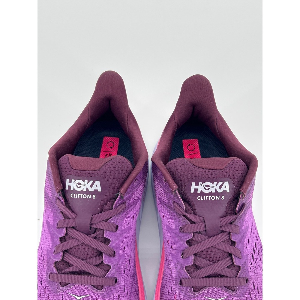 Hoka Clifton 8 Grape Wine Berry Purple Pink Running Shoes 1119394 GWBY Womens 9B - Picture 15 of 15